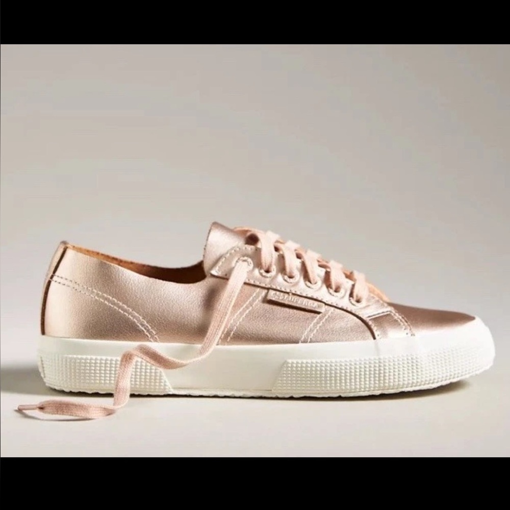Superga 2750 Metallic Rose Gold Sneakers Women’s 5 Big Girls 3.5 EU 35.5 Casual